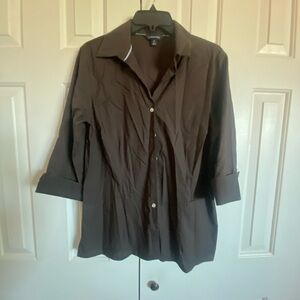 Lands' End Chocolate Brown Shirt